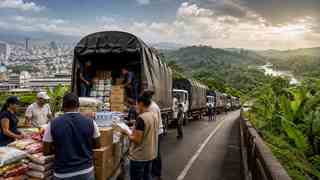Caravana con 80 toneladas de ayuda salió de Cali hacia Quibdó: falta verificar la entrega final